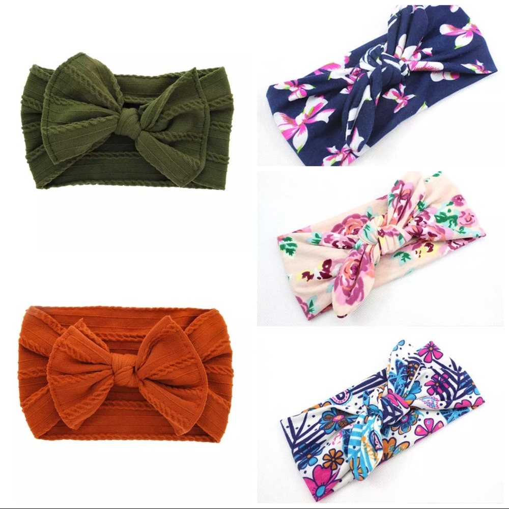 🌸BUNDLE🌸 of 5 Baby Toddler Knotted Headband